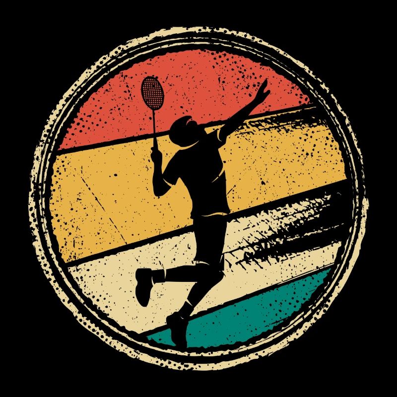 Badminton player Badminton player Retro Badminton