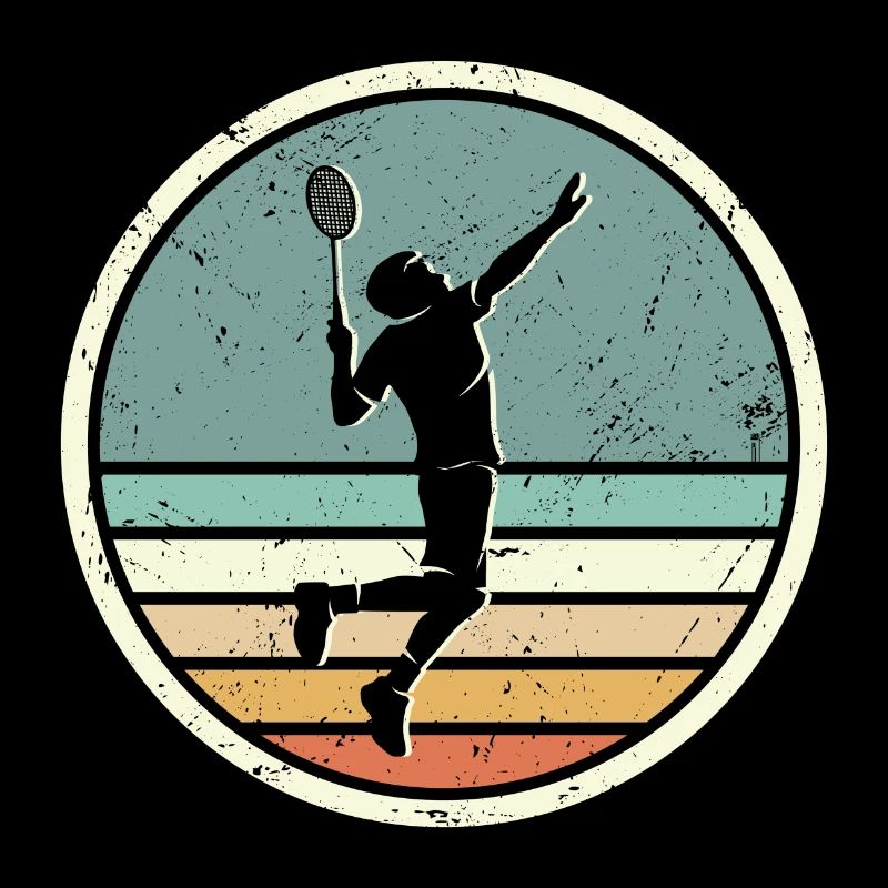 Badminton player Retro Badminton Player Badminton