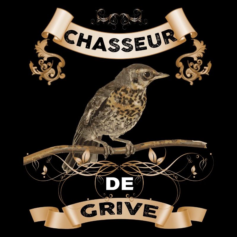 Chasseur de grive tirer la grive