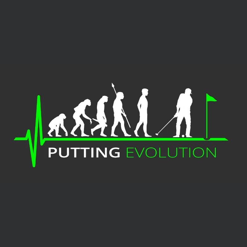 Golf Evolution Golfspieler Putten