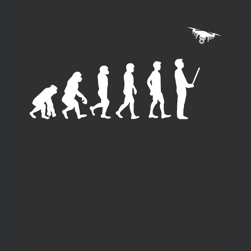 Evolution Drohne Shirt Geschenk Drone Pilot