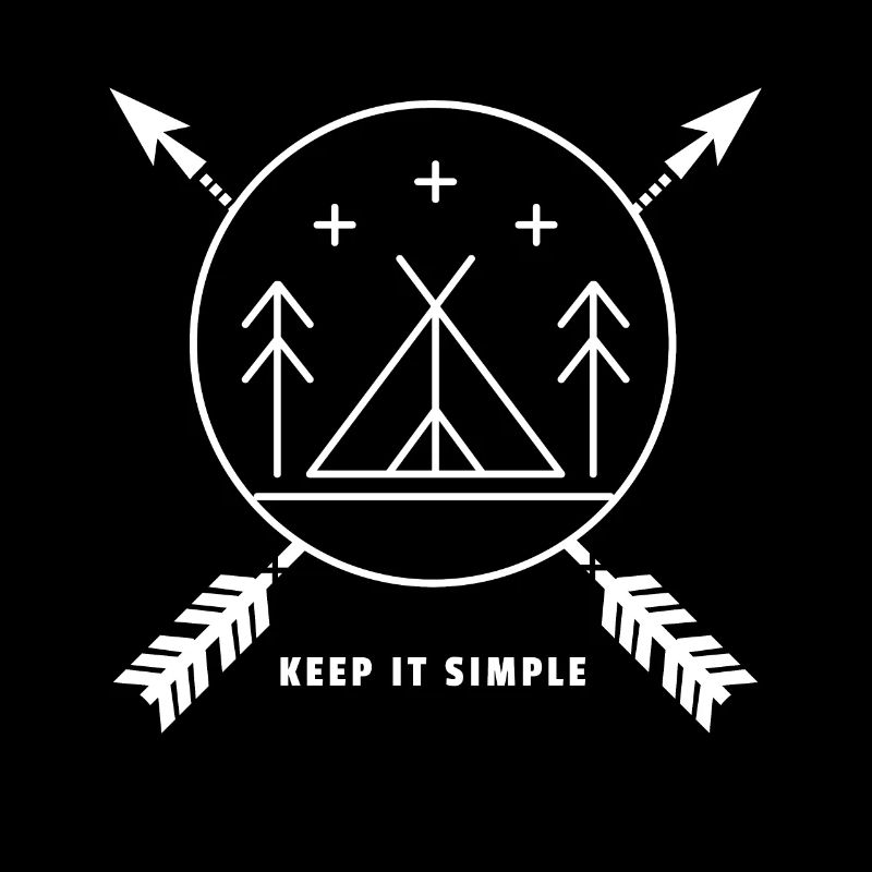 Keep It Simple T-Shirt Zelter Camper Camping