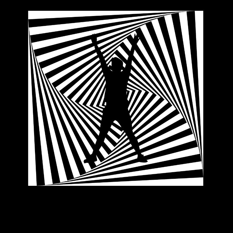 Illusion Optical Illusion T-Shirt Funny 3D