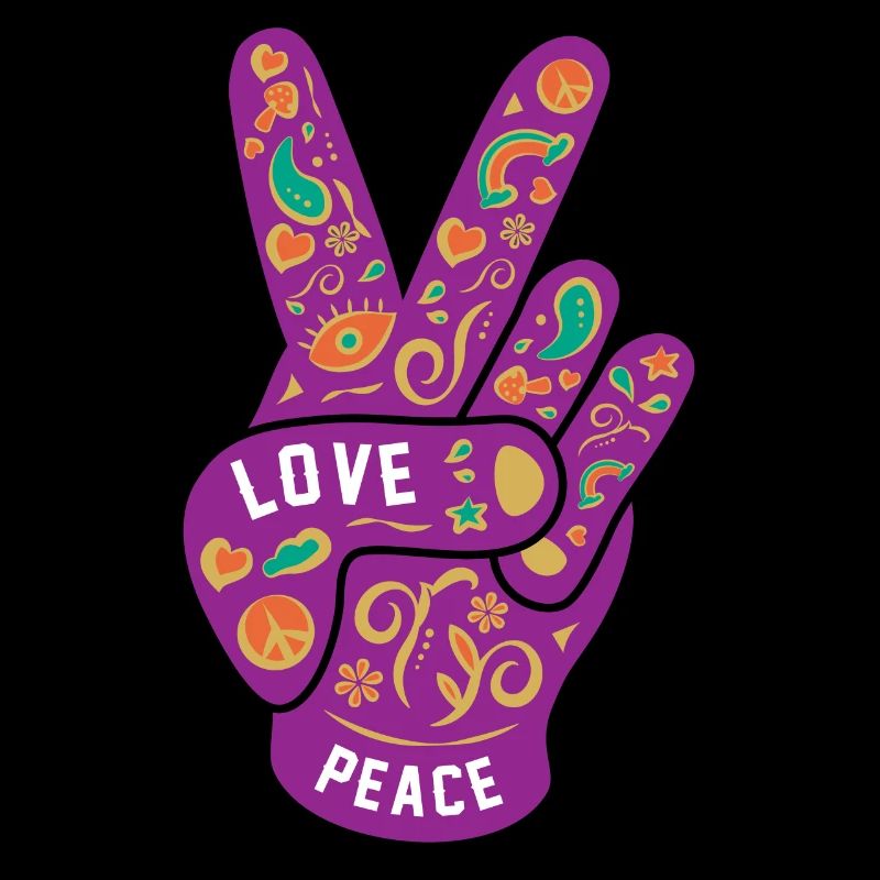 Friedensliebe Hippie