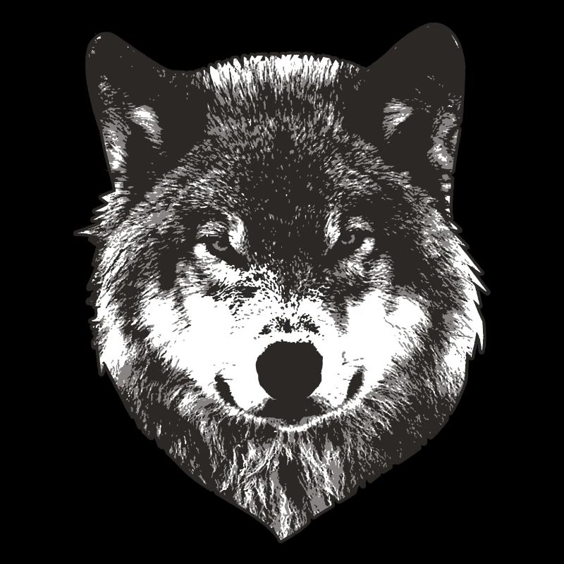 Visage de loup