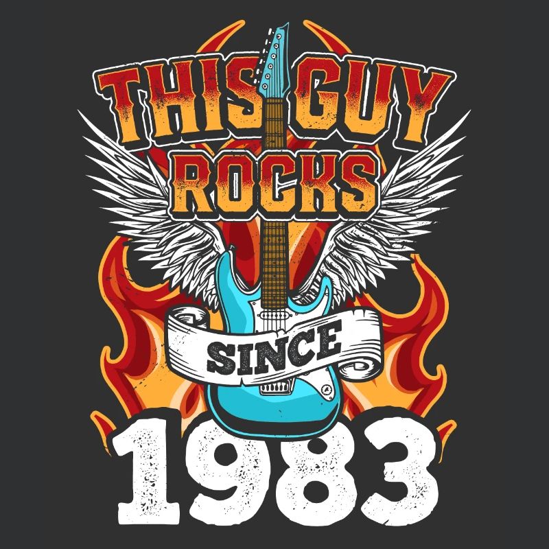 41. Geburtstag Geschenk Guy rocks 1983