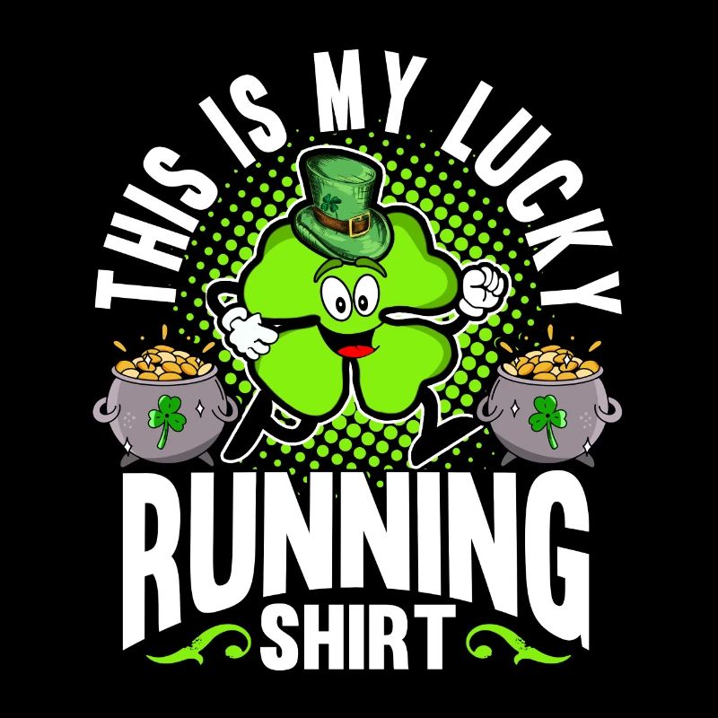 C’est ma chemise de course chanceuse St. Patricks