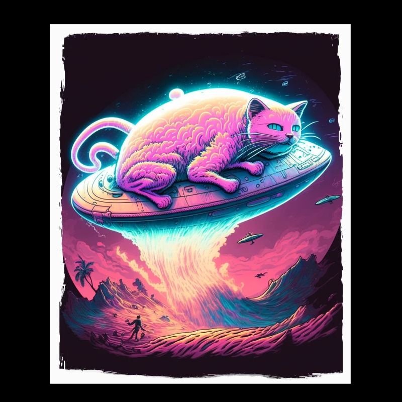 Katze Kätzchen Weltall Alien Planet Astronaut