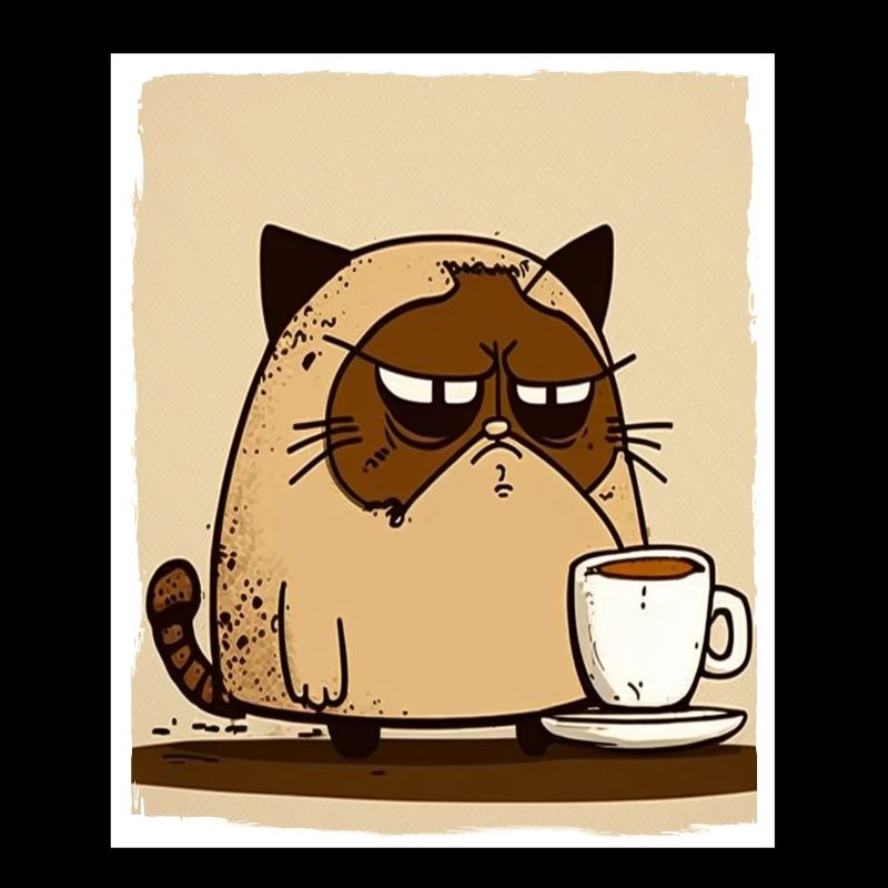 Cat Kitten Coffee Cup Morning Grouch Cocoa