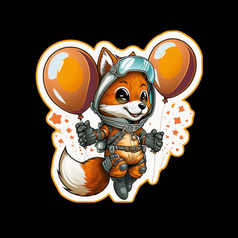 Mignon Fox Space Astronaute Planète Espace