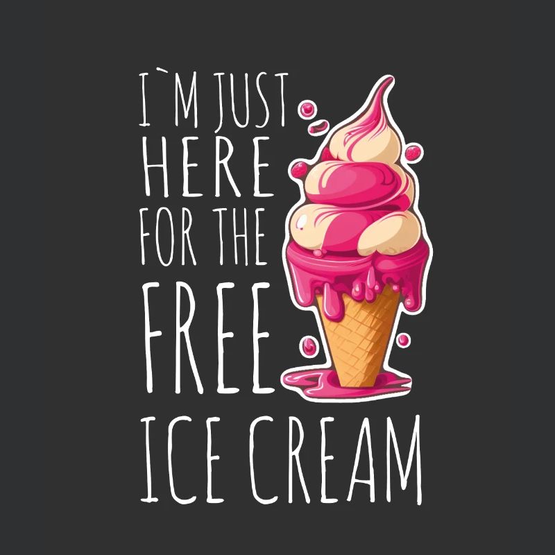 Eis Eiscreme Soft Eis Ich bin wegen dem Eis hier