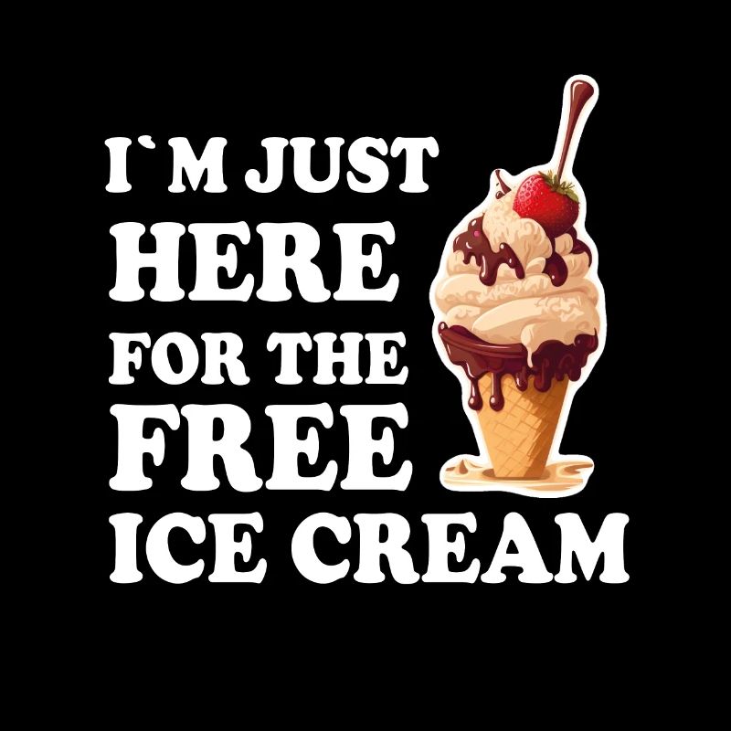 Eis Eiscreme Soft Eis Ich bin wegen dem Eis hier