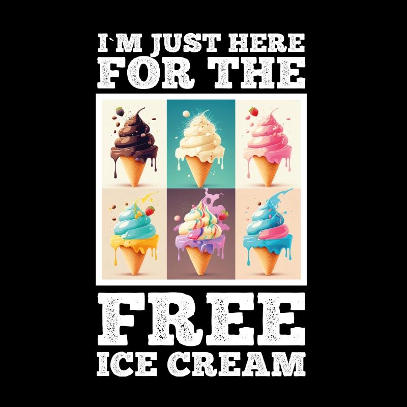 Eis Eiscreme Soft Eis Ich bin wegen dem Eis hier