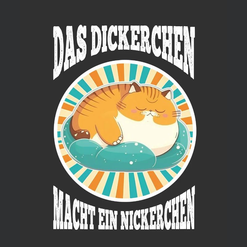 Das Dickerchen macht ein Nickerchen Katze Schlafen