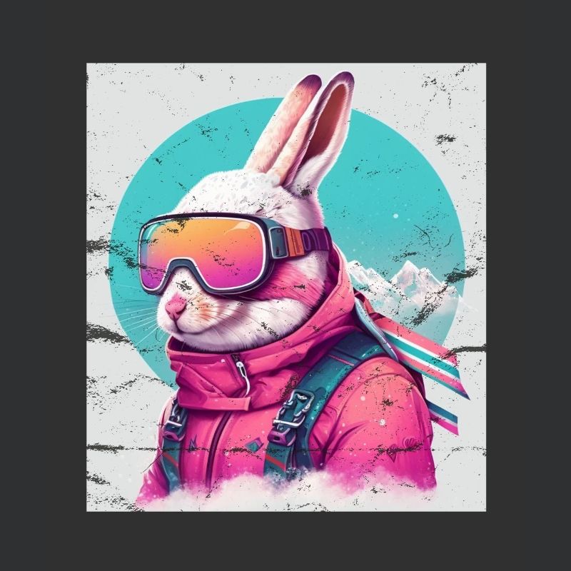 Winter Rabbit Ski Snowboard Snow Rabbit