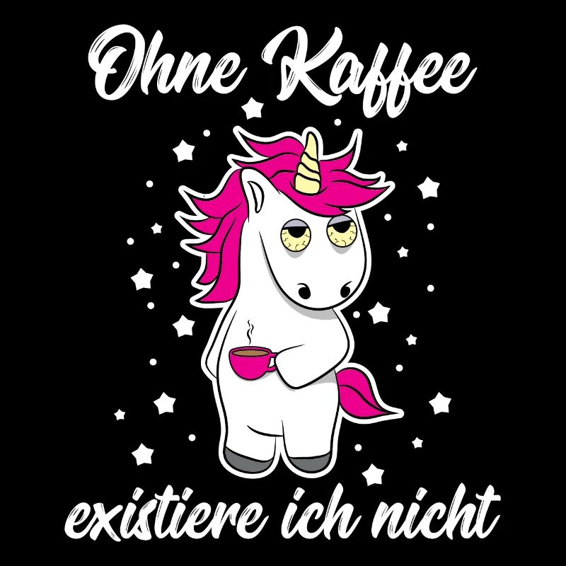 Einhorn Kaffee Lustiger Spruch Kaffeetrinker