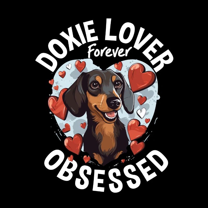 Dachshund wiener Doxie lover forever obsessed
