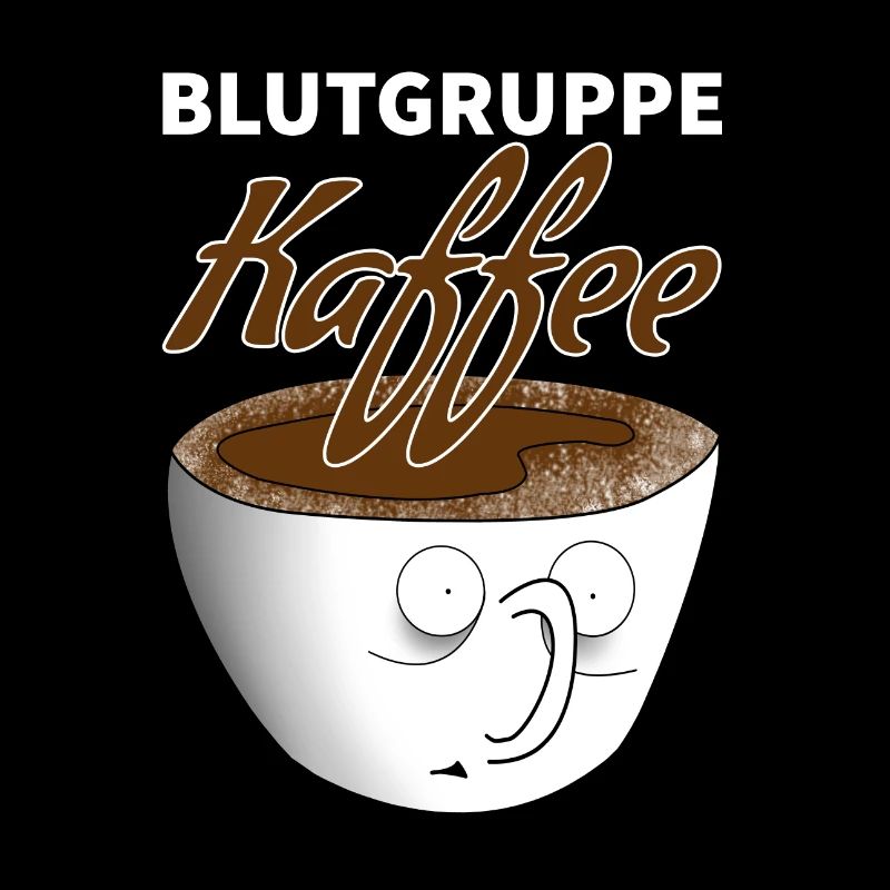 Blutgruppe Kaffee Cartoon Geschenk