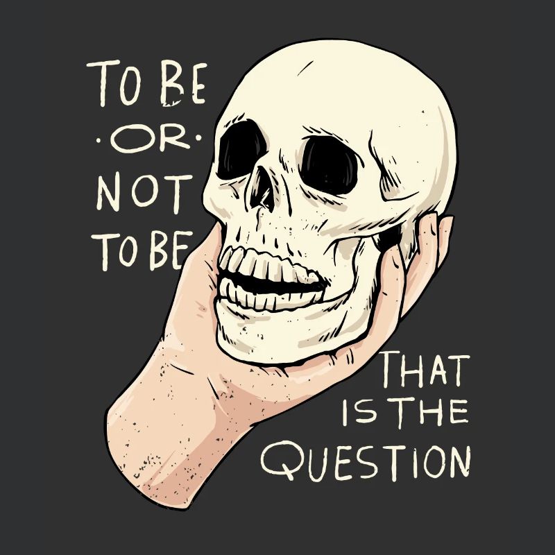 Hamlet Zitat "Sein oder Nichtsein" Design