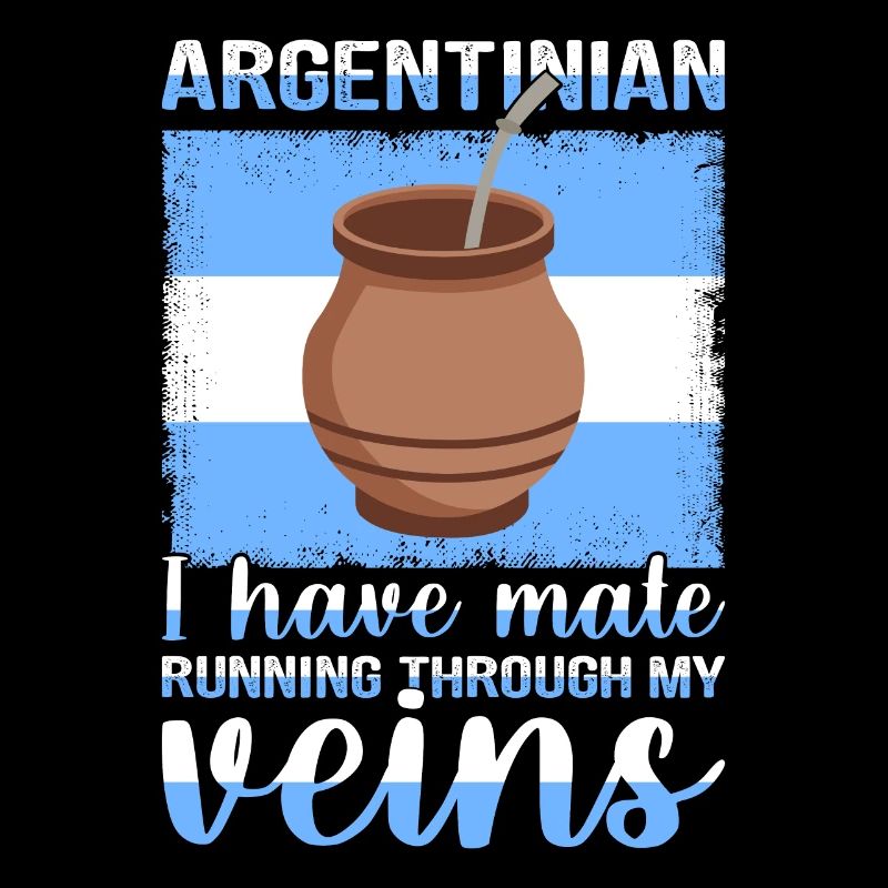 Argentinien-Flagge Argentinischer Yerba Mate Tee
