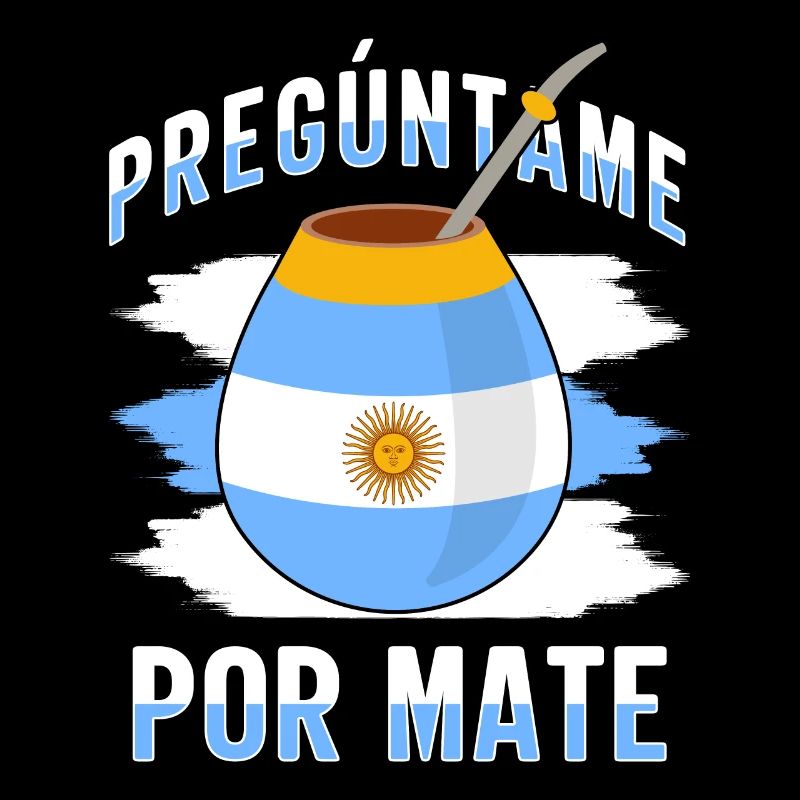 Argentinien-Flagge Argentinischer Yerba Mate Tee