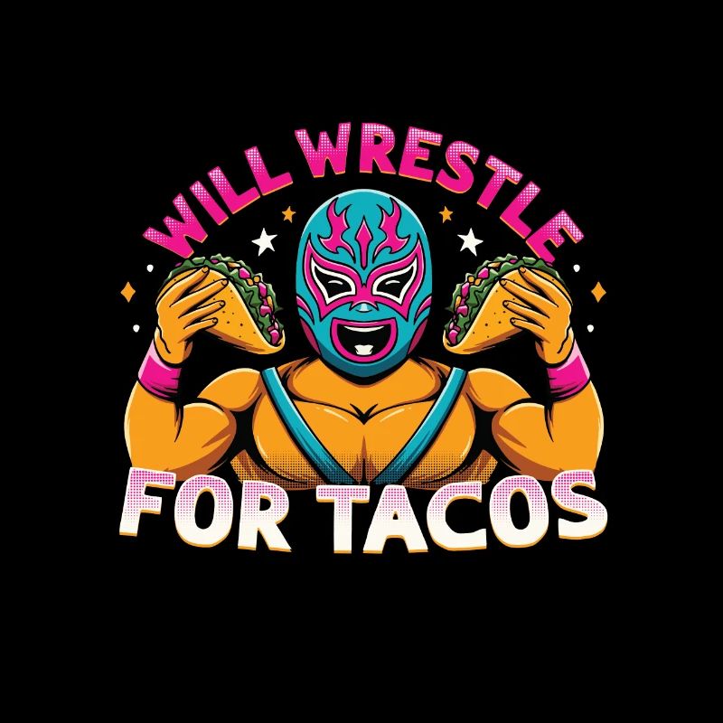 Lutteur mexicain Lucha Libre Taco