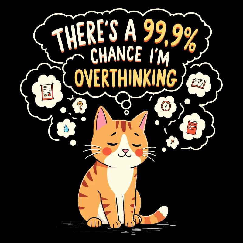 Cat Thinks Too Sarcastic Humor