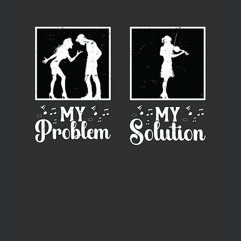 Fiddle Player My Problem My Solution Pictogram Mom