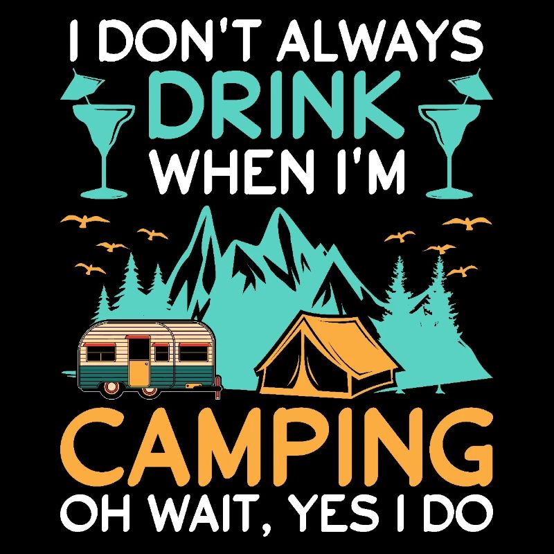 Camping for Men Alcohol and Camping