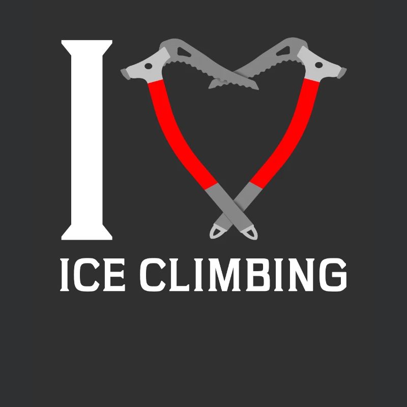 Ich Liebe Eisklettern Eiskletterer Eispickel