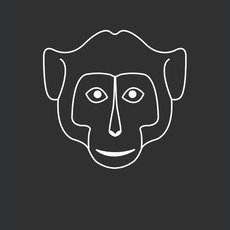 Monkey Face Drawing