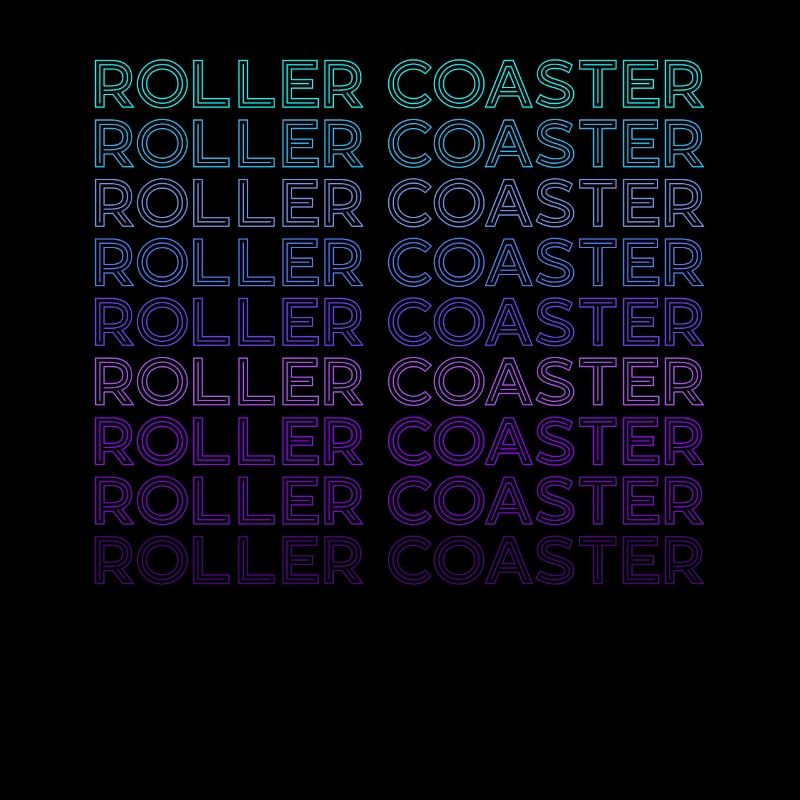 Roller Coaster Amusement Park Retro