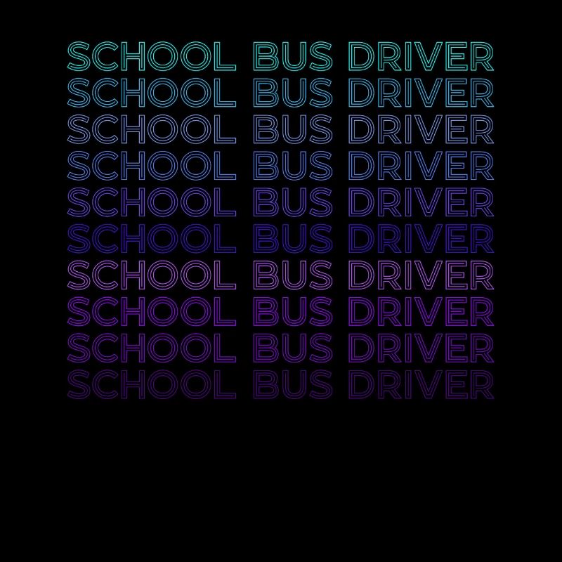 School bus driver Retro