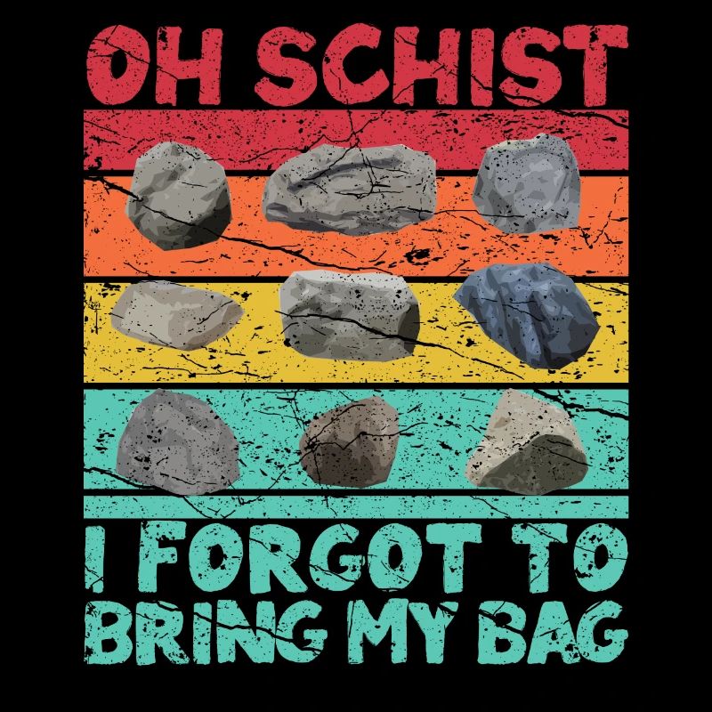 Funny geologist on a stone hunt