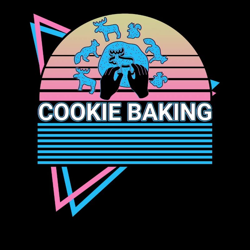 Baking Cookies Baker Retro