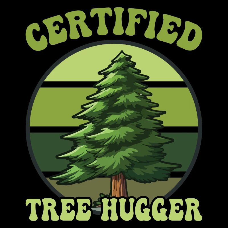 Environmentalists hugging trees