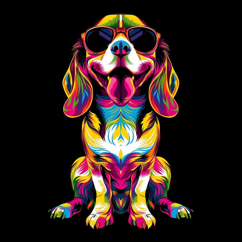 Beagle Dog Sunglasses Pop Art