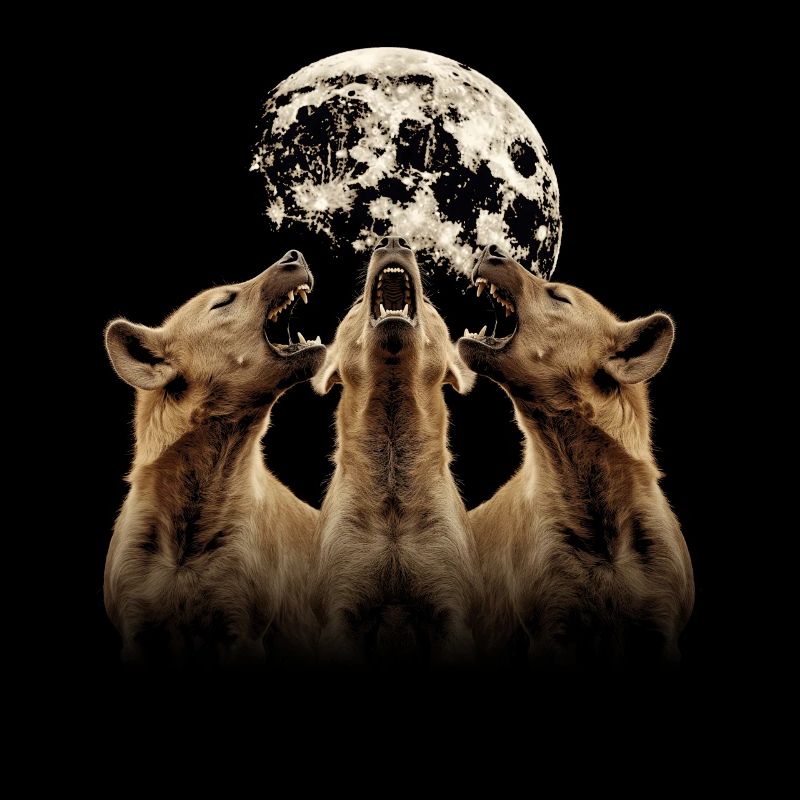 Hyäne Afrikanisches Tier Heulender Mond