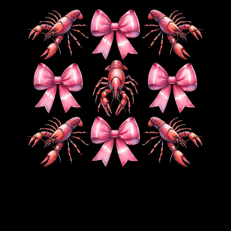 Coquette Bogen Langusten Flusskrebs Muttertag Rosa