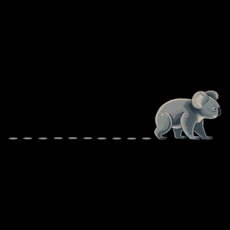 Traces de koala Empreintes de koala Traces de koala Traces de koala