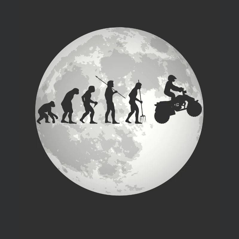 Evolution Quad Shirt Geschenk Mond