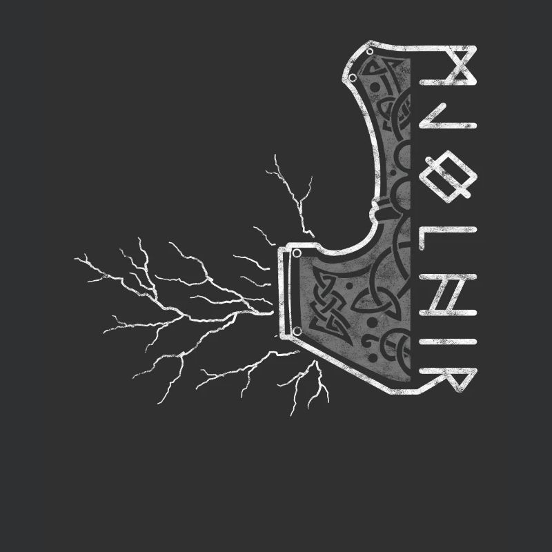 Le marteau de Thor avec flash - Mjölnir