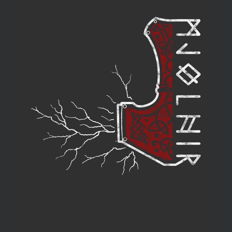 Der Hammer von Thor mit Blitzen - Mjölnir