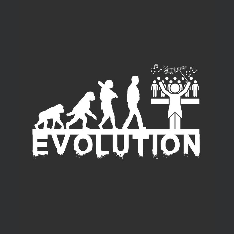 Chorleiter Evolution Chor Chormusik Geschenk