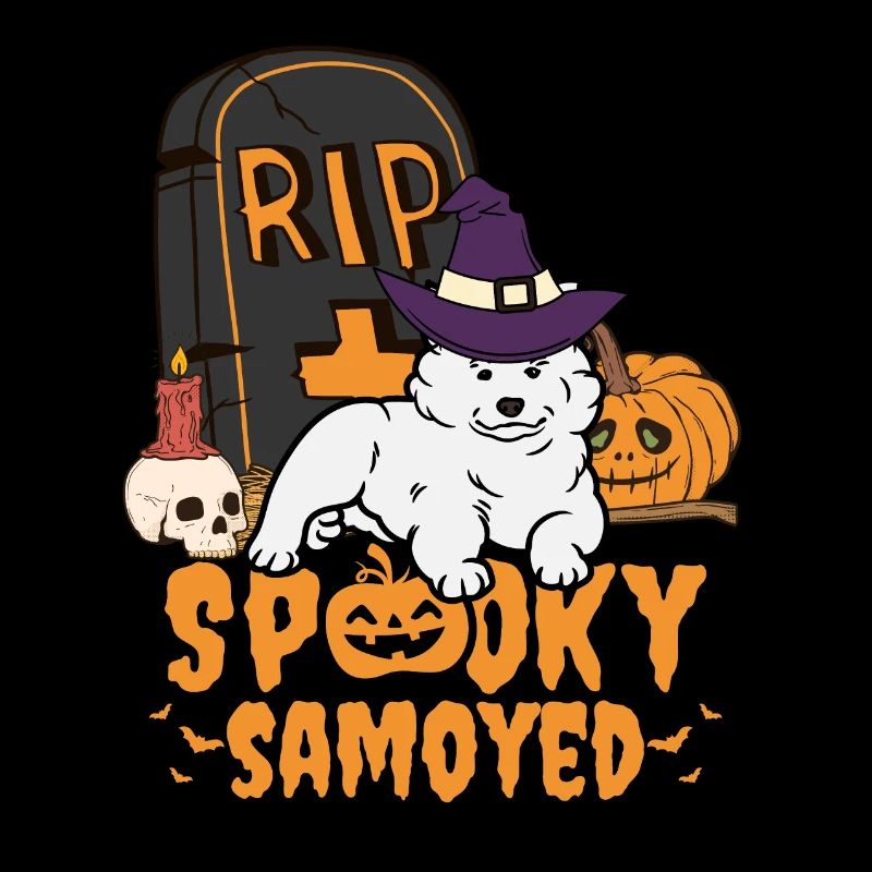 Cute Samoyed Halloween Dog