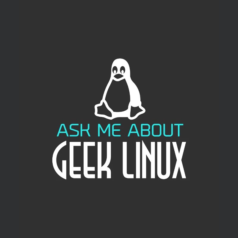 Geek Linux Penguin Computer Nerd IT PC