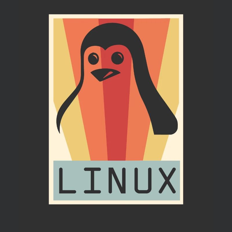 Geek Linux Penguin PC Nerd IT Expert