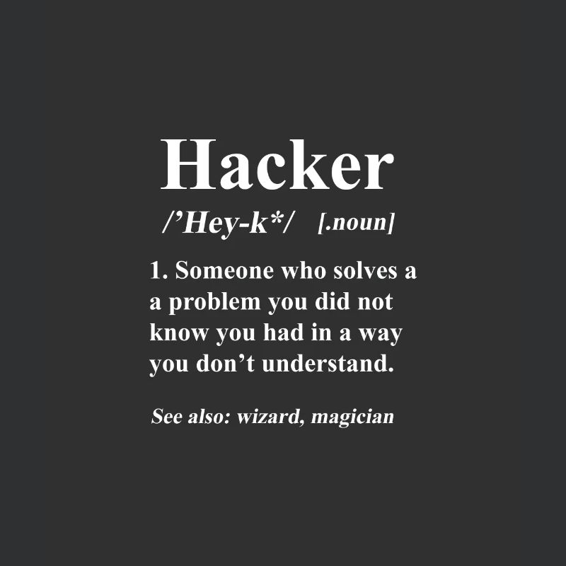 Hacker Spruch Hacking Nerd PC Geek