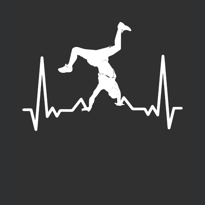 Breakdancing heartbeat breakdancer