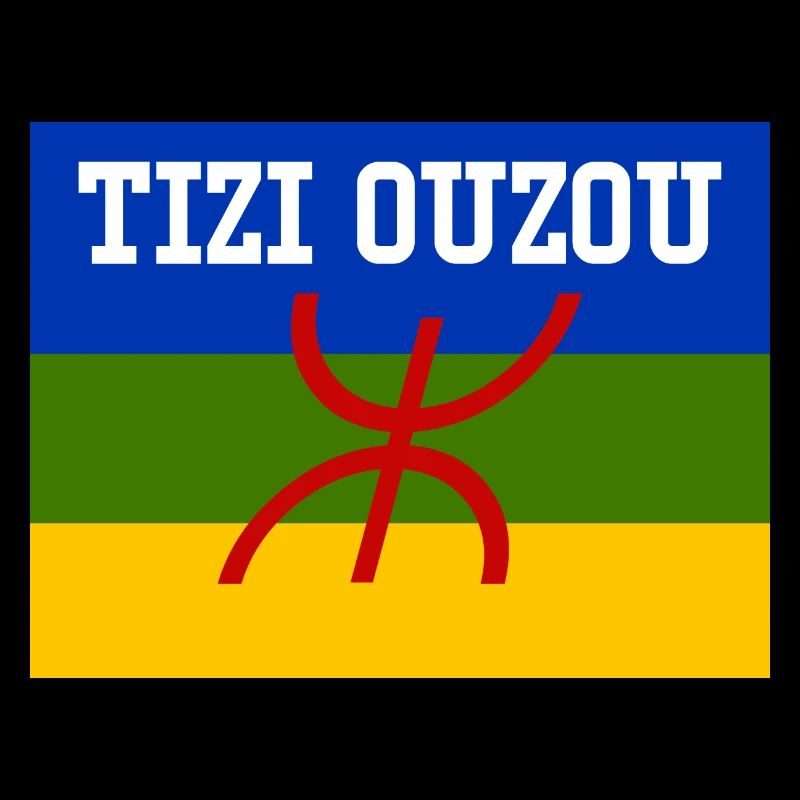 Drapeau Berbère Ville de Tizi Ouzou